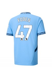 Manchester City Phil Foden #47 Jalkapallovaatteet Kotipaita 2024-25 Lyhythihainen